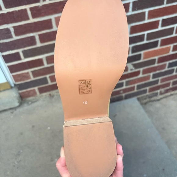 Jeffrey Campbell reflect boots in banana colorway size 10 my calfs are too big - Picture 7 of 9